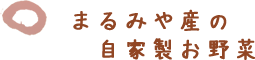 まるみや産の自家製お野菜