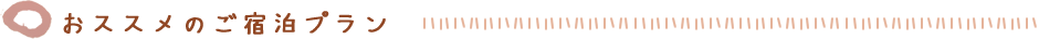 おススメのご宿泊プラン